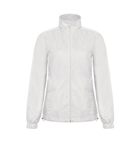 B &amp;amp; C ID.601/women Midseason Windbreaker, White, XS bedrucken, Art.-Nr. 406420002
