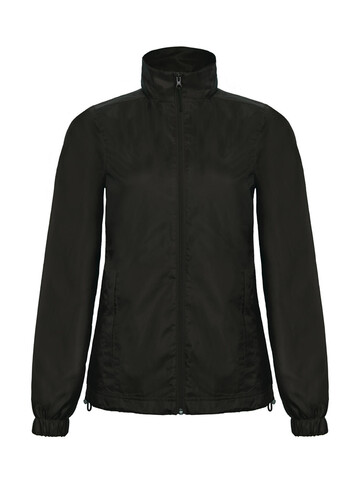 B &amp; C ID.601/women Midseason Windbreaker, Black, XS bedrucken, Art.-Nr. 406421012