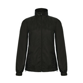 B &amp;amp; C ID.601/women Midseason Windbreaker, Black, XS bedrucken, Art.-Nr. 406421012