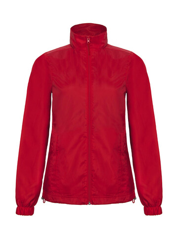 B &amp; C ID.601/women Midseason Windbreaker, Red, L bedrucken, Art.-Nr. 406424005
