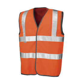 Result Safety Hi-Vis Vest, Fluorescent Orange, S/M bedrucken, Art.-Nr. 421334054 Result Safety Hi-Vis Vest, Fluorescent Orange, S/M bedrucken, Art.-Nr. 421334054