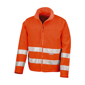 Result Hi-Vis Softshell Jacket, Fluorescent Orange, S bedrucken, Art.-Nr. 427334053 Result Hi-Vis Softshell Jacket, Fluorescent Orange, S bedrucken, Art.-Nr. 427334053