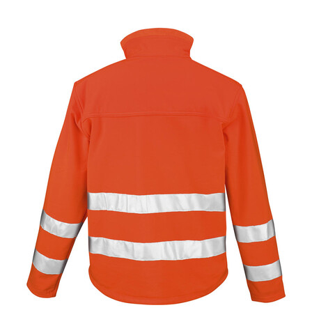 Result Hi-Vis Softshell Jacket, Fluorescent Orange, S bedrucken, Art.-Nr. 427334053
