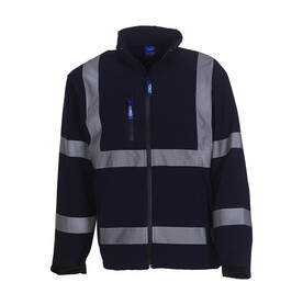 Yoko Fluo Softshell Jacket, Navy, S bedrucken, Art.-Nr. 427772003