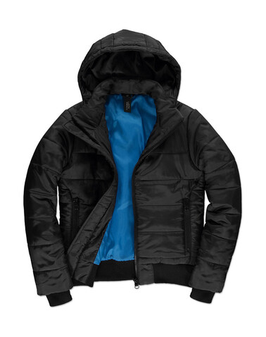 B &amp; C Superhood/women Jacket, Black/Cobalt Blue, XS bedrucken, Art.-Nr. 439421552