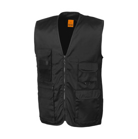Result Safari Waistcoat, Black, S bedrucken, Art.-Nr. 445331013 Result Safari Waistcoat, Black, S bedrucken, Art.-Nr. 445331013
