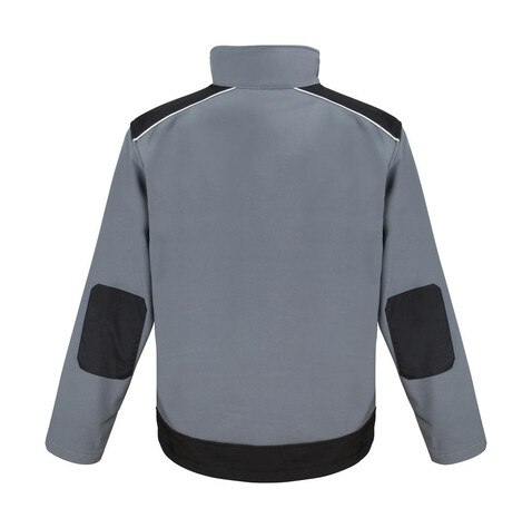 Result Ripstop Softshell Work Jacket, Grey/Black, S bedrucken, Art.-Nr. 447331483