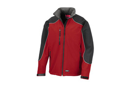 Result Ice Fell Hooded Softshell Jacket, Red/Black, 2XL bedrucken, Art.-Nr. 448334517