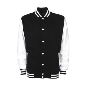 FDM Varsity Jacket, Black/White, XS bedrucken, Art.-Nr. 455551502 FDM Varsity Jacket, Black/White, XS bedrucken, Art.-Nr. 455551502