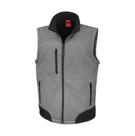 Result Softshell Bodywarmer, Workguard Grey/Black, S bedrucken, Art.-Nr. 459331103 Result Softshell Bodywarmer, Workguard Grey/Black, S bedrucken, Art.-Nr. 459331103