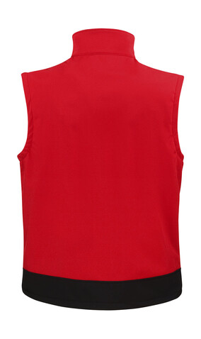 Result Softshell Bodywarmer, Red/Black, S bedrucken, Art.-Nr. 459334513