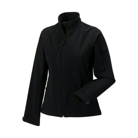 Russell Europe Ladies` Softshell Jacket, Black, XS (34) bedrucken, Art.-Nr. 462001012