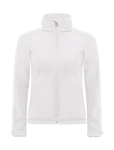 B &amp; C Hooded Softshell/women, White, 2XL bedrucken, Art.-Nr. 462420007
