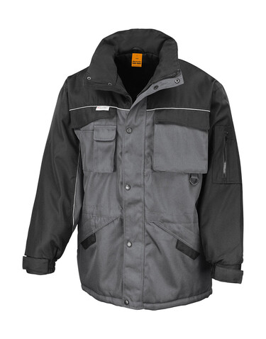 Result Heavy Duty Combo Jacket, Grey/Black, S bedrucken, Art.-Nr. 472331483