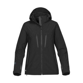 StormTech Women`s Patrol Softshell Jacket, Black/Carbon, XS bedrucken, Art.-Nr. 478181722