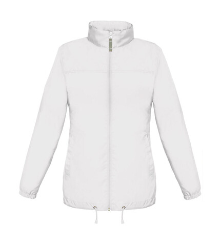 B &amp; C Sirocco/women Windbreaker, White, XS bedrucken, Art.-Nr. 497420002