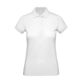 B &amp;amp; C Organic Inspire Polo /women, White, XS bedrucken, Art.-Nr. 501420002