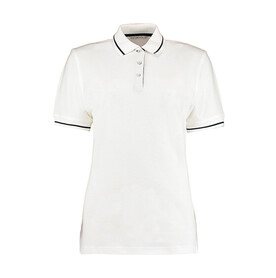 Kustom Kit Women`s St. Mellion Polo, White/Navy, S bedrucken, Art.-Nr. 503110522 Kustom Kit Women`s St. Mellion Polo, White/Navy, S bedrucken, Art.-Nr. 503110522