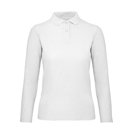 B & C ID.001 LSL /women Polo, White, XS bedrucken, Art.-Nr. 503420002 B & C ID.001 LSL /women Polo, White, XS bedrucken, Art.-Nr. 503420002