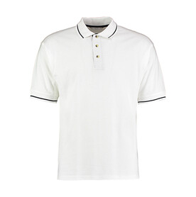 Kustom Kit Men`s Classic Fit St. Mellion Polo, White/Navy, S bedrucken, Art.-Nr. 504110523 Kustom Kit Men`s Classic Fit St. Mellion Polo, White/Navy, S bedrucken, Art.-Nr. 504110523