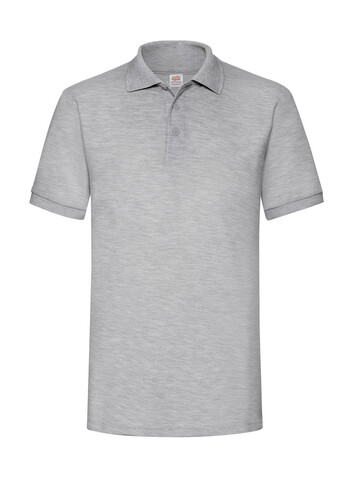 Fruit of the Loom Heavyweight 65/35 Polo, Heather Grey, XL bedrucken, Art.-Nr. 507011236