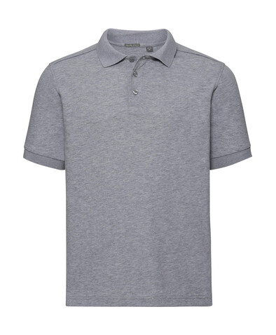 Russell Europe Men`s Tailored Stretch Polo, Light Oxford, 3XL bedrucken, Art.-Nr. 512007198