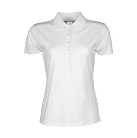 Tee Jays Ladies` Luxury Stretch Polo, White, S bedrucken, Art.-Nr. 513540003