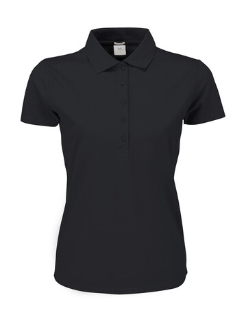 Tee Jays Ladies` Luxury Stretch Polo, Dark Grey, XL bedrucken, Art.-Nr. 513541286