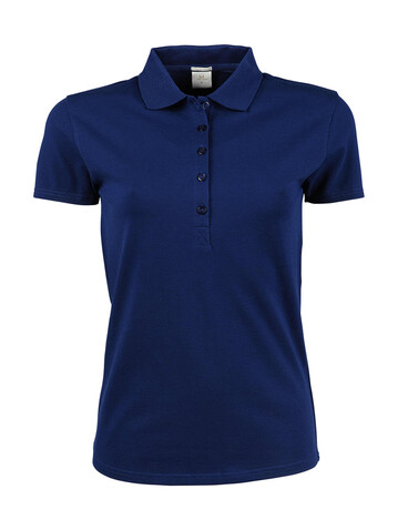 Tee Jays Ladies` Luxury Stretch Polo, Indigo, L bedrucken, Art.-Nr. 513543185