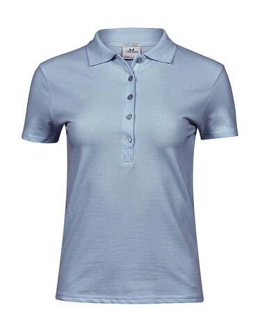 Tee Jays Ladies` Luxury Stretch Polo, Light Blue, L bedrucken, Art.-Nr. 513543215