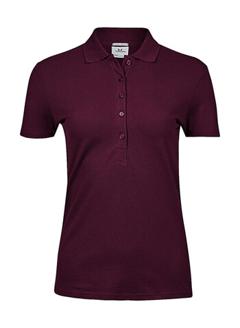 Tee Jays Ladies` Luxury Stretch Polo, Wine, 3XL bedrucken, Art.-Nr. 513544498