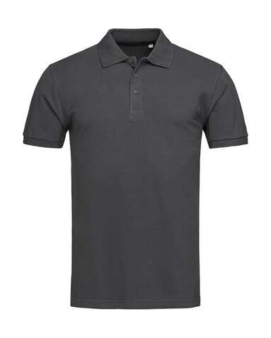 Stedman Lux Polo Men, Slate Grey, XL bedrucken, Art.-Nr. 525051226