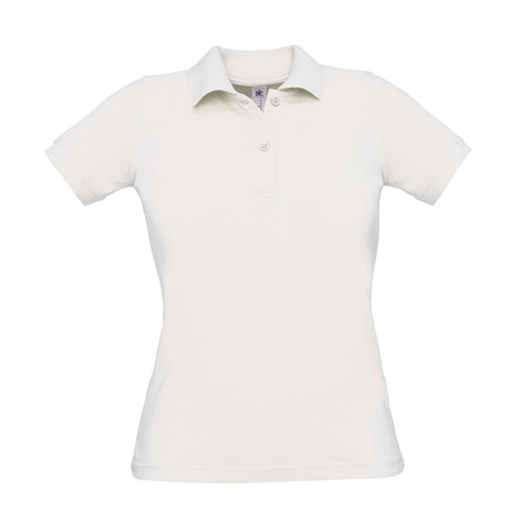 B &amp; C Safran Pure/women Polo, White, L bedrucken, Art.-Nr. 526420005
