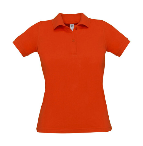 B &amp; C Safran Pure/women Polo, Pumpkin Orange, S bedrucken, Art.-Nr. 526424123