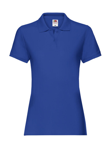 Fruit of the Loom Ladies` Premium Polo, Royal Blue, XL (16) bedrucken, Art.-Nr. 528013006