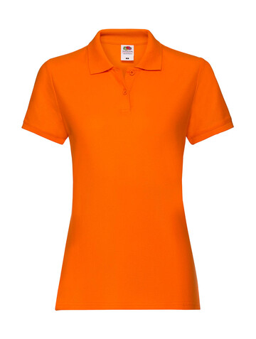 Fruit of the Loom Ladies` Premium Polo, Orange, 2XL (18) bedrucken, Art.-Nr. 528014107