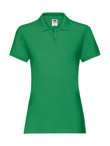 Fruit of the Loom Ladies` Premium Polo, Kelly Green, XL (16) bedrucken, Art.-Nr. 528015186