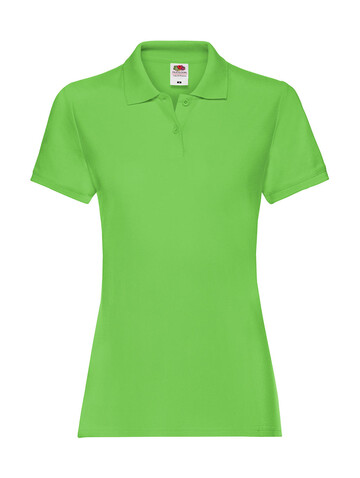 Fruit of the Loom Ladies` Premium Polo, Lime Green, L (14) bedrucken, Art.-Nr. 528015215