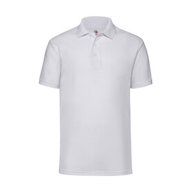Fruit of the Loom 65/35 Polo, White, 5XL bedrucken, Art.-Nr. 539010000