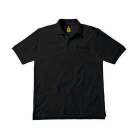 B & C Energy Pro Workwear Pocket Polo, Black, S bedrucken, Art.-Nr. 543421013 B & C Energy Pro Workwear Pocket Polo, Black, S bedrucken, Art.-Nr. 543421013