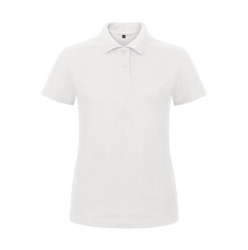 B &amp;amp; C ID.001/women Piqué Polo Shirt, White, XS bedrucken, Art.-Nr. 547420002