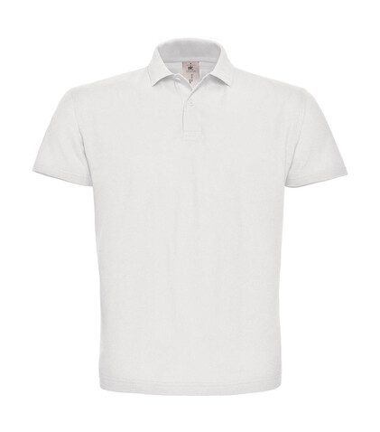 B & C ID.001 Piqué Polo Shirt, White, 4XL bedrucken, Art.-Nr. 548420009 B & C ID.001 Piqué Polo Shirt, White, 4XL bedrucken, Art.-Nr. 548420009