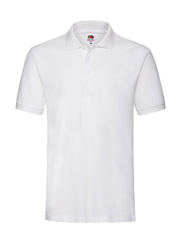 Fruit of the Loom Premium Polo, White, XL bedrucken, Art.-Nr. 551010006