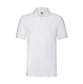 Fruit of the Loom Premium Polo, White, S bedrucken, Art.-Nr. 551010003