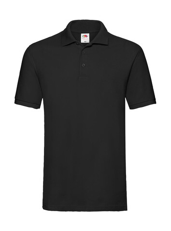 Fruit of the Loom Premium Polo, Black, L bedrucken, Art.-Nr. 551011015