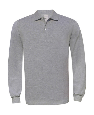 B & C Safran LSL Polo, Heather Grey, 2XL bedrucken, Art.-Nr. 554421237 B & C Safran LSL Polo, Heather Grey, 2XL bedrucken, Art.-Nr. 554421237