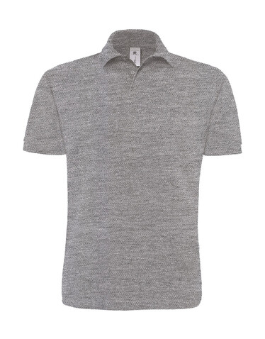 B & C Heavymill Piqué Polo, Heather Grey, 2XL bedrucken, Art.-Nr. 563421237 B & C Heavymill Piqué Polo, Heather Grey, 2XL bedrucken, Art.-Nr. 563421237