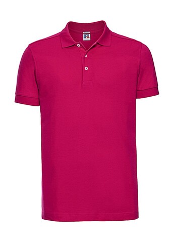 Russell Europe Men`s Fitted Stretch Polo, Fuchsia, S bedrucken, Art.-Nr. 567004393