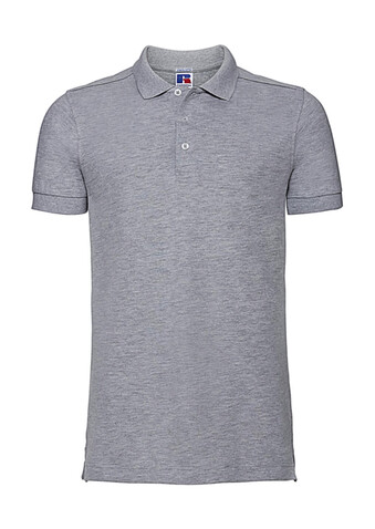 Russell Europe Men`s Fitted Stretch Polo, Light Oxford, M bedrucken, Art.-Nr. 567007194