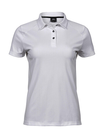 Tee Jays Ladies` Luxury Sport Polo, White, XL bedrucken, Art.-Nr. 571540006